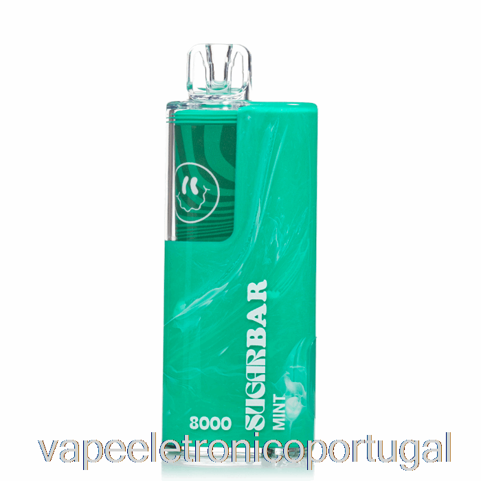 Vape Eletrônico Barra De Açúcar Sb8000 Descartável Menta